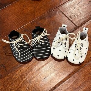 Stylish Black and White Kids Shoes